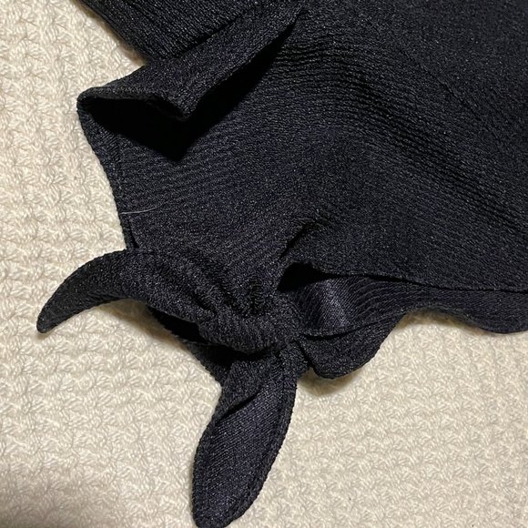 NWT Club Monaco Black Bow Knot Tie Sleeves Club Monaco Midi Dress - Picture 4 of 4